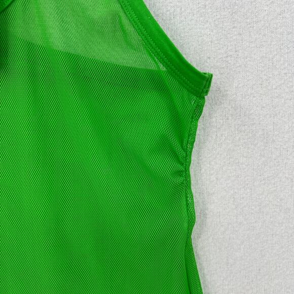 SAVAGE X FENTY Nothin But Net Mini Slip Womens Medium Green Mesh Racerback New - Picture 16 of 16